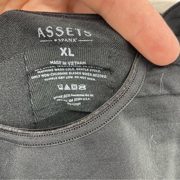 Assets by Spanx Black All In One Shaping Open Bust Panty Bodysuit Sz XL 10247R - Picture 4 of 4